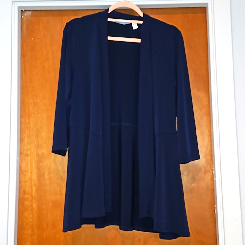 Susan Graver Peplum Cardigan